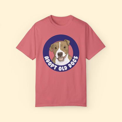 Adopt Old Dogs | Comfort Colors Unisex T - shirt - Detezi Designs - 16385648882172192813