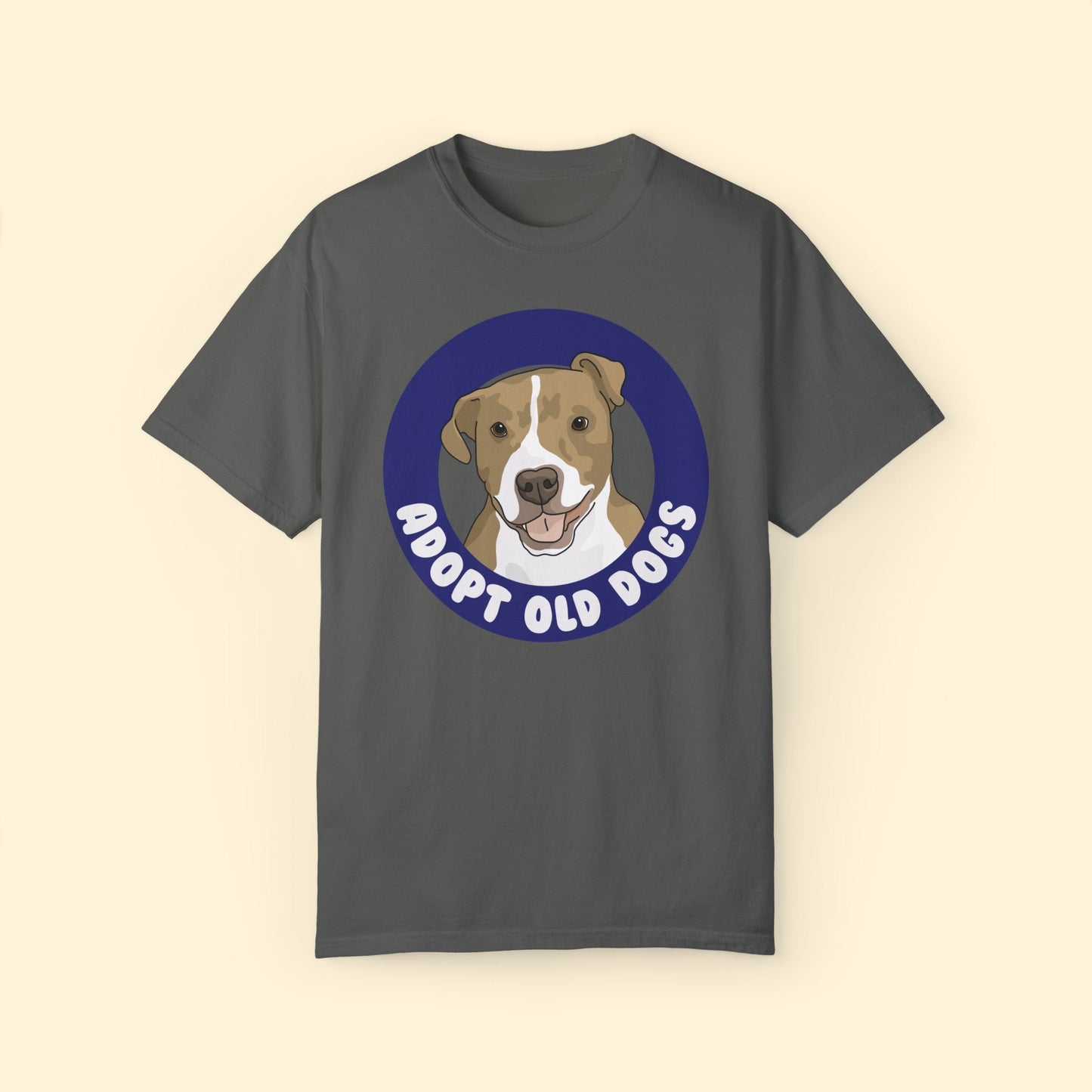 Adopt Old Dogs | Comfort Colors Unisex T - shirt - Detezi Designs - 21207559592022803471