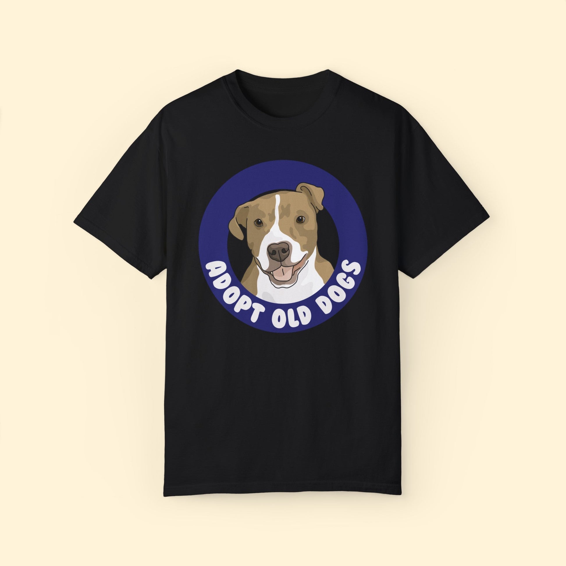 Adopt Old Dogs | Comfort Colors Unisex T - shirt - Detezi Designs - 24014519729314368753