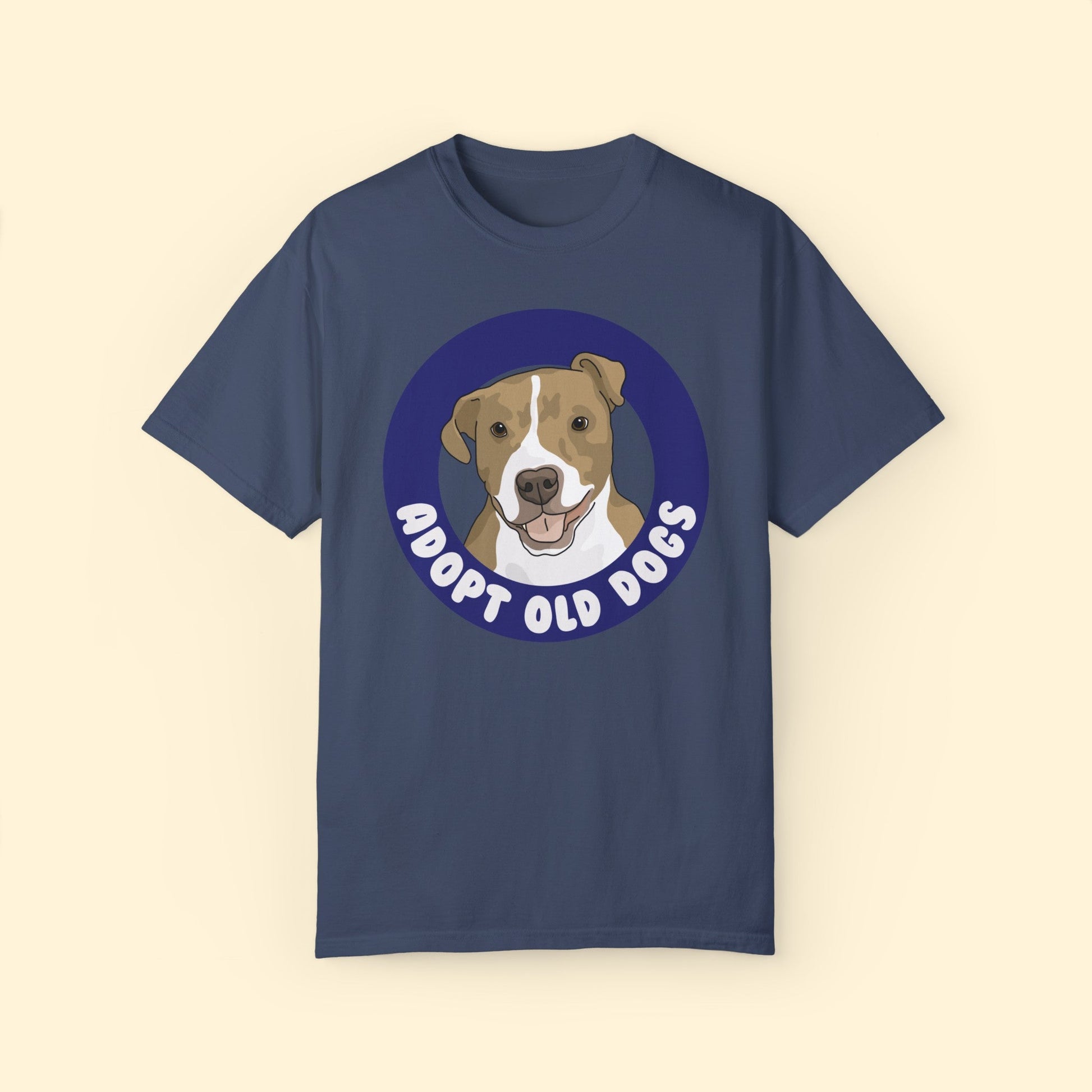 Adopt Old Dogs | Comfort Colors Unisex T - shirt - Detezi Designs - 86628665518130172361