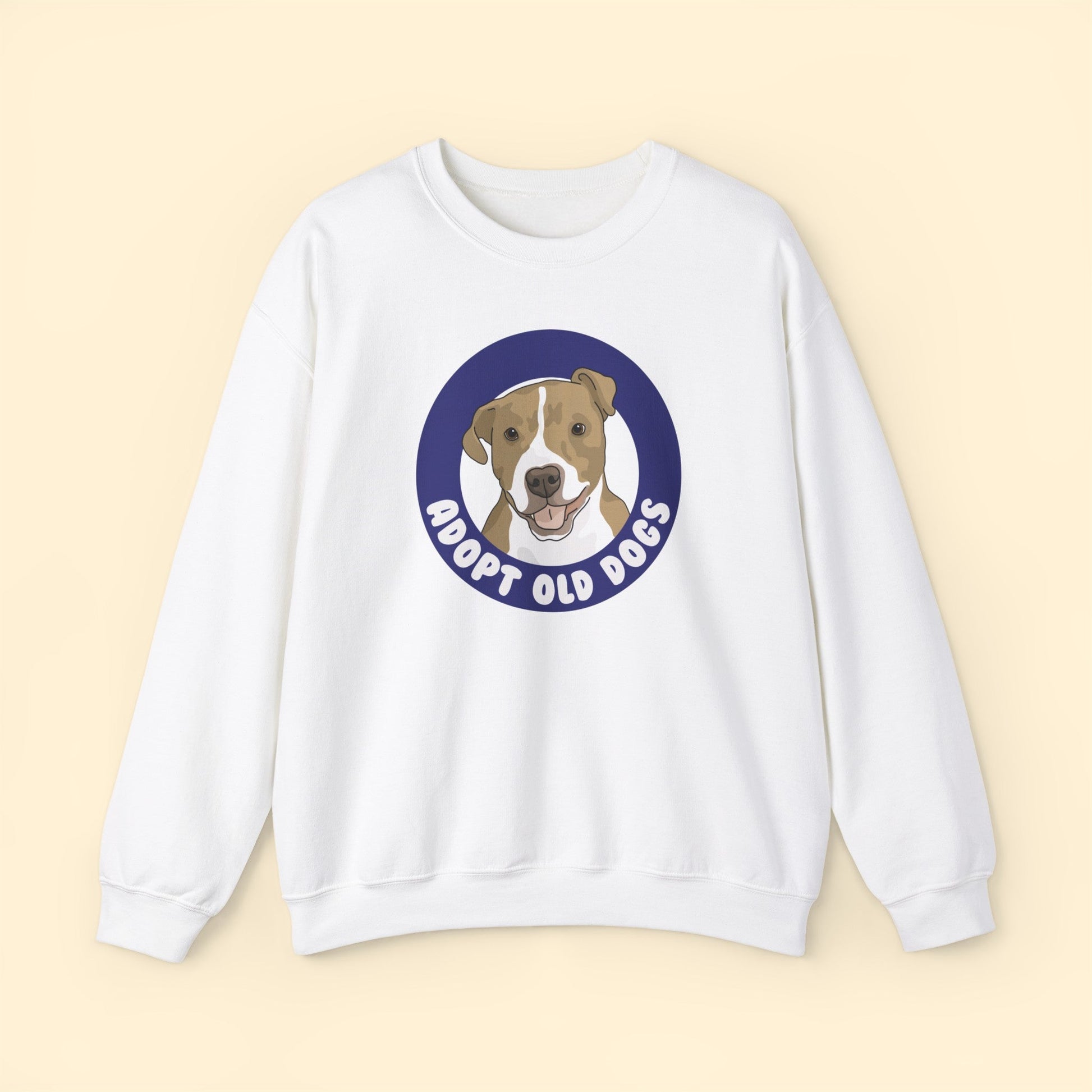 Adopt Old Dogs | Crewneck Sweatshirt - Detezi Designs-60298602095323837582