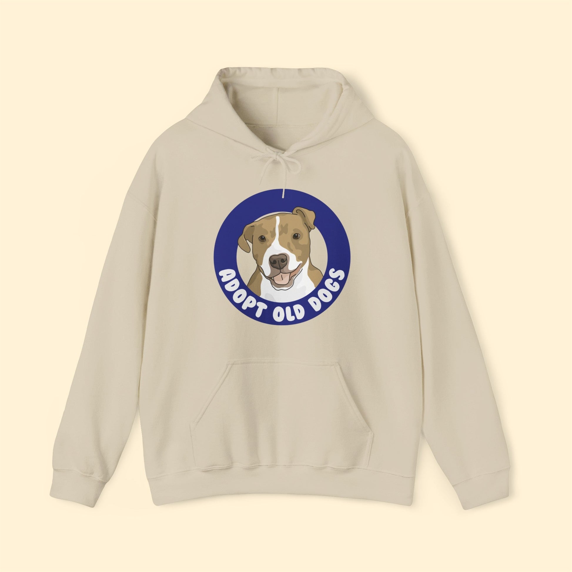 Adopt Old Dogs | Hooded Sweatshirt - Detezi Designs-11252233287663580158