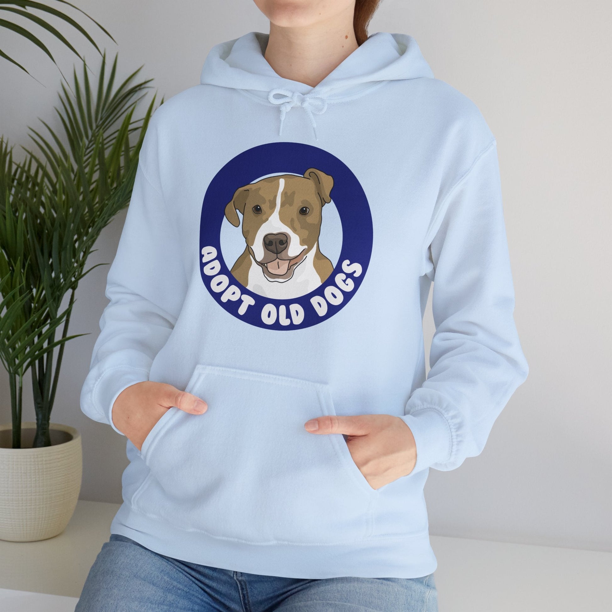 Adopt Old Dogs | Hooded Sweatshirt - Detezi Designs-18494621976564482548