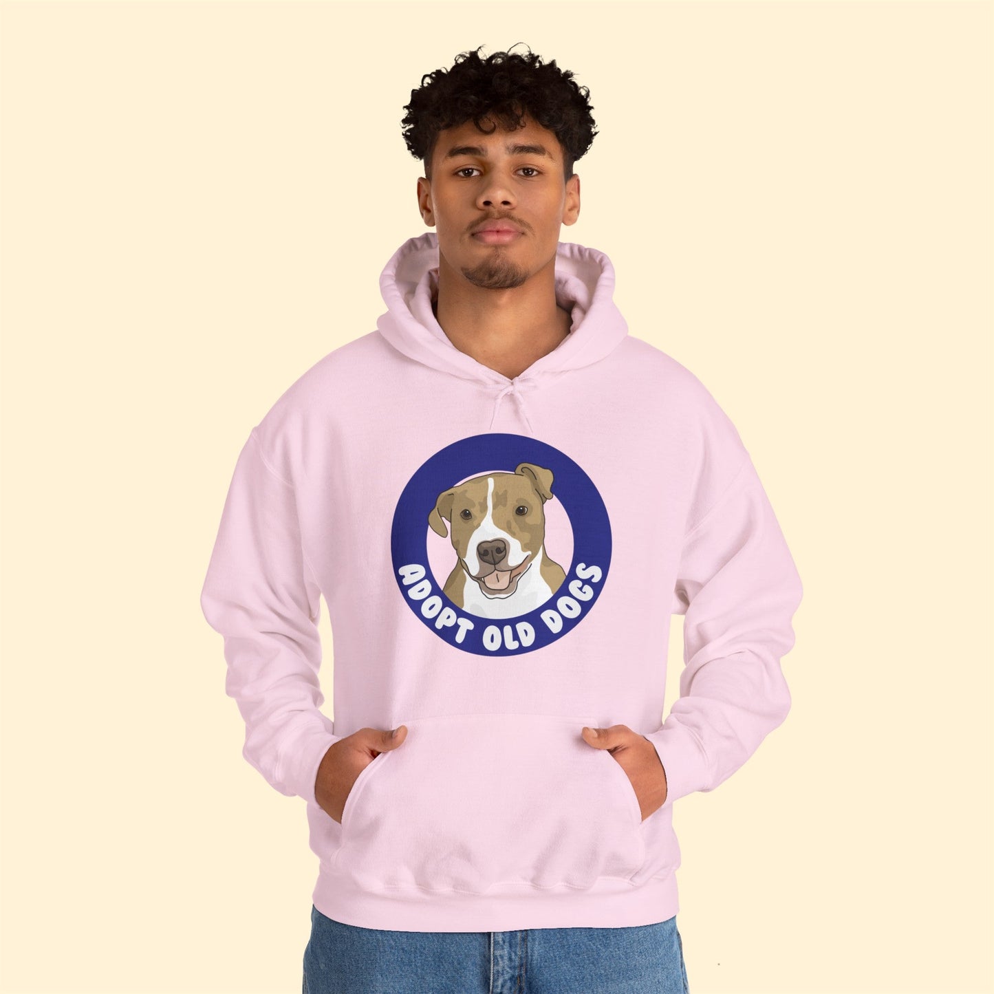 Adopt Old Dogs | Hooded Sweatshirt - Detezi Designs-18494621976564482548