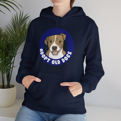 Adopt Old Dogs | Hooded Sweatshirt - Detezi Designs-18494621976564482548