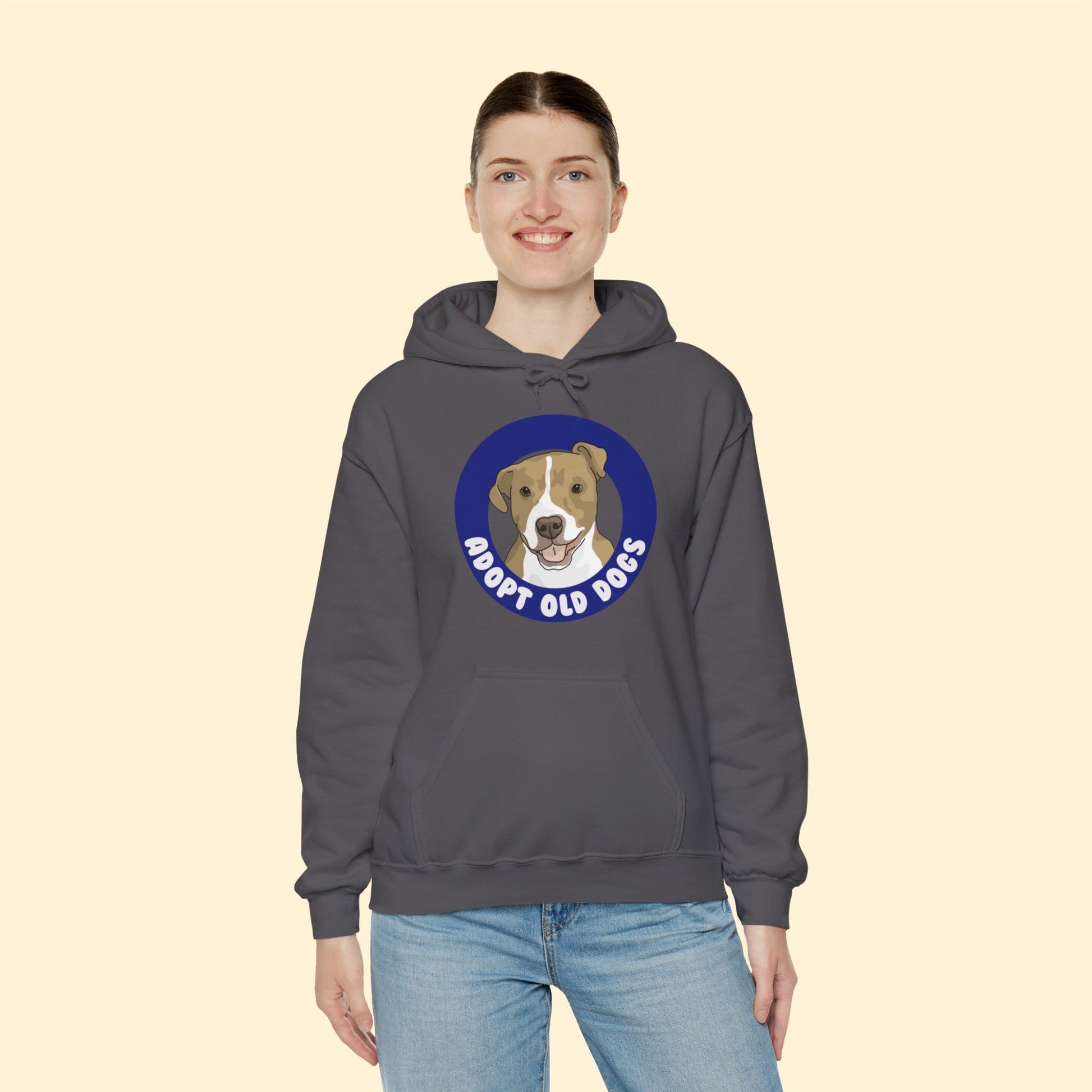 Adopt Old Dogs | Hooded Sweatshirt - Detezi Designs-18494621976564482548