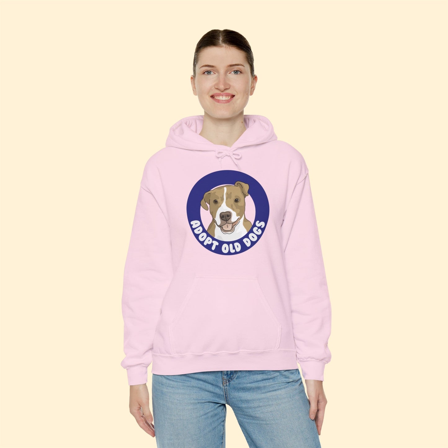 Adopt Old Dogs | Hooded Sweatshirt - Detezi Designs-18494621976564482548