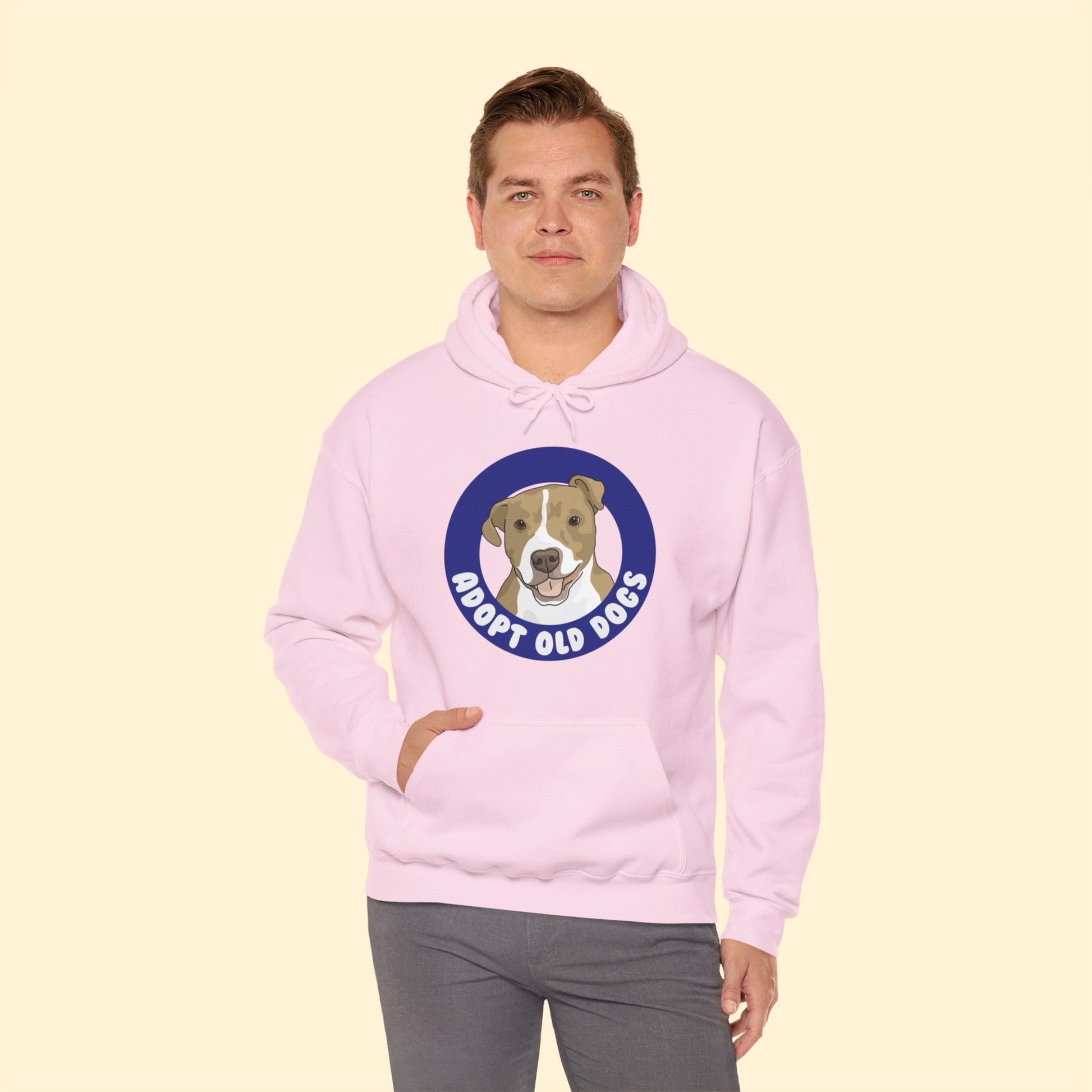 Adopt Old Dogs | Hooded Sweatshirt - Detezi Designs-18494621976564482548