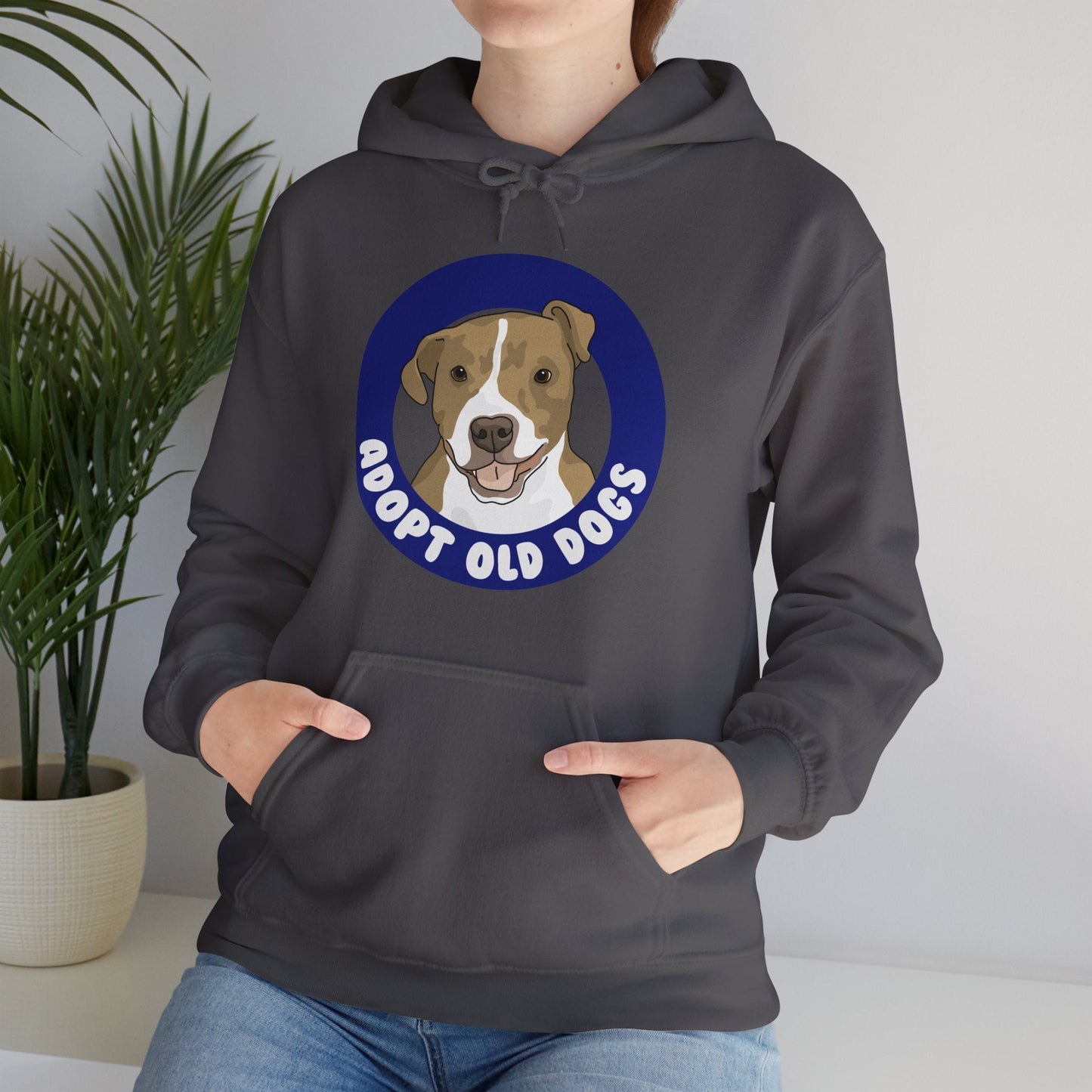 Adopt Old Dogs | Hooded Sweatshirt - Detezi Designs-18494621976564482548