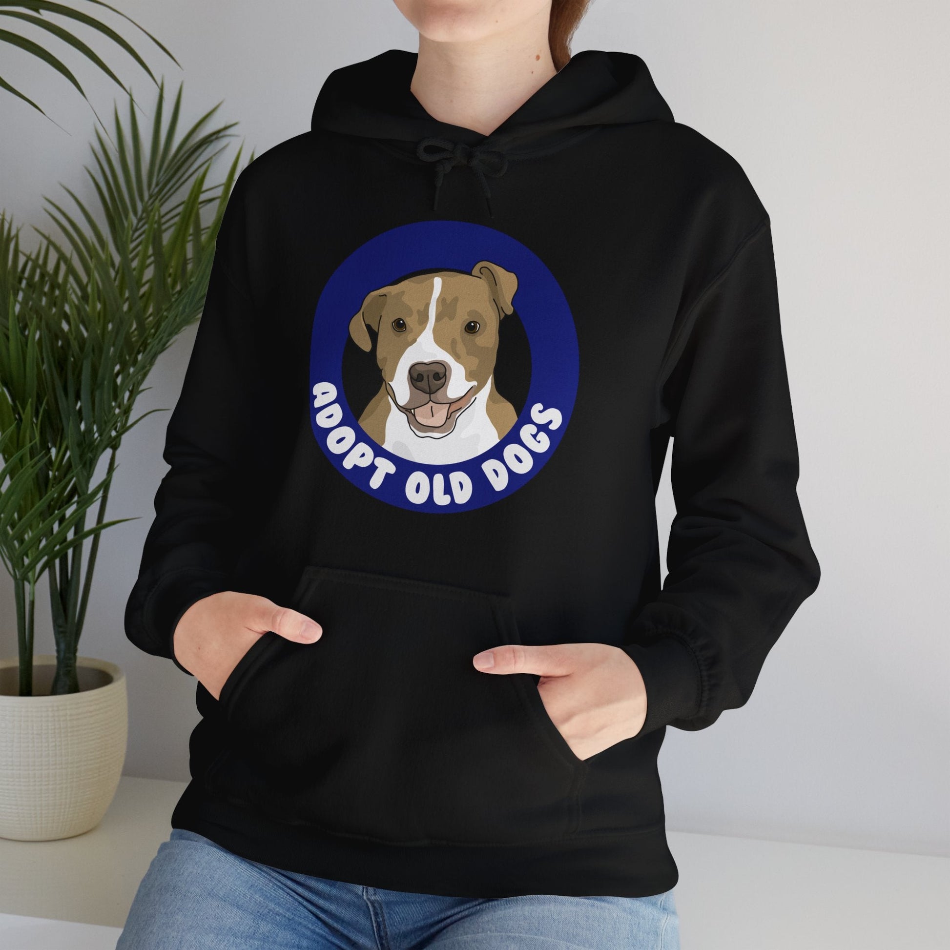 Adopt Old Dogs | Hooded Sweatshirt - Detezi Designs-24841270552912838687