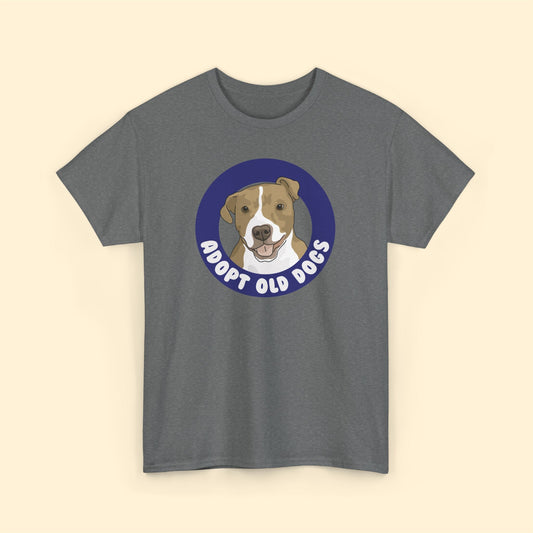 Adopt Old Dogs | T-shirt - Detezi Designs-25143254815305813601