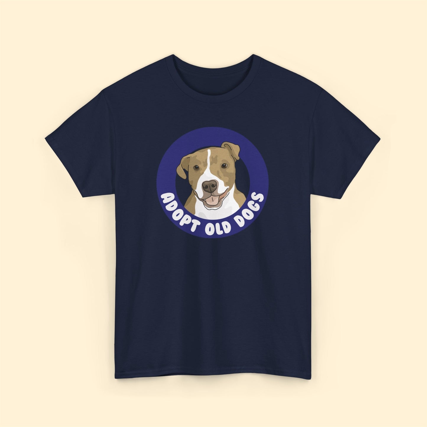 Adopt Old Dogs | T-shirt - Detezi Designs-82735160665112916764