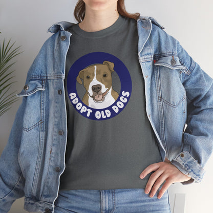 Adopt Old Dogs | T-shirt - Detezi Designs-98160852607961775627