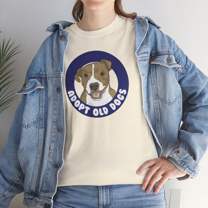 Adopt Old Dogs | T-shirt - Detezi Designs-98160852607961775627