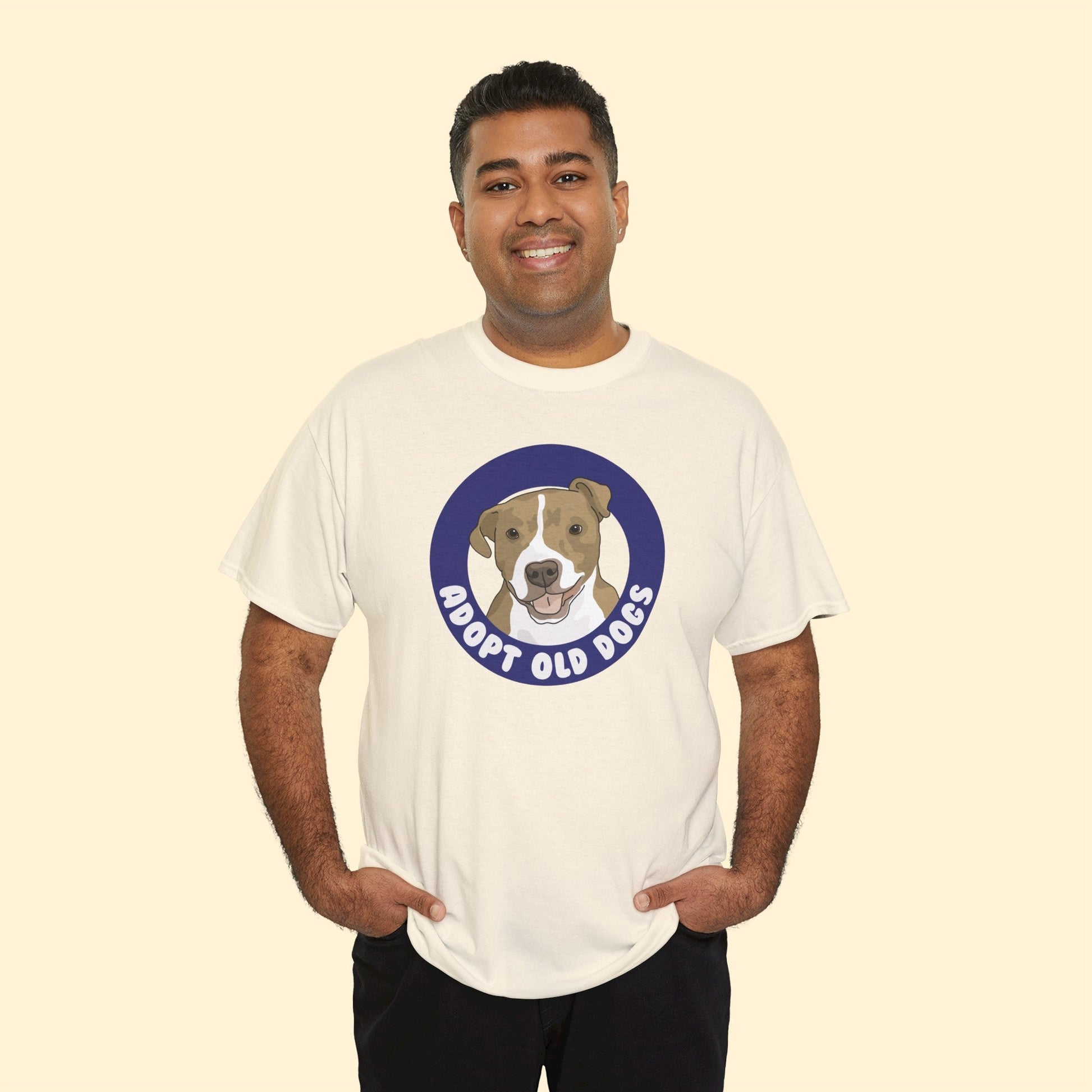 Adopt Old Dogs | T-shirt - Detezi Designs-98160852607961775627