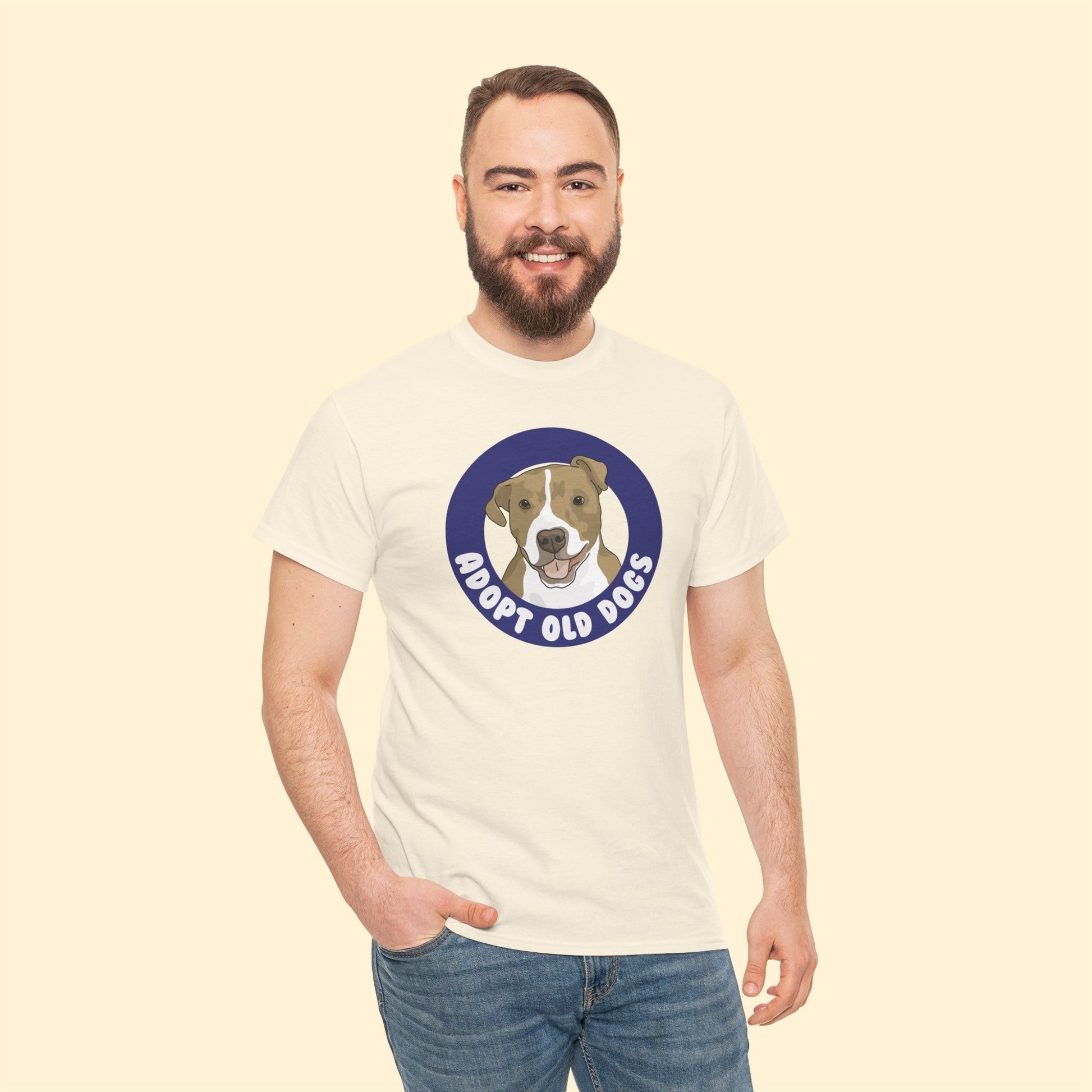 Adopt Old Dogs | T-shirt - Detezi Designs-98160852607961775627