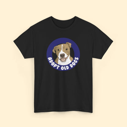 Adopt Old Dogs | T-shirt - Detezi Designs-98160852607961775627