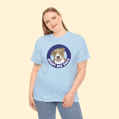 Adopt Old Dogs | T-shirt - Detezi Designs-98160852607961775627