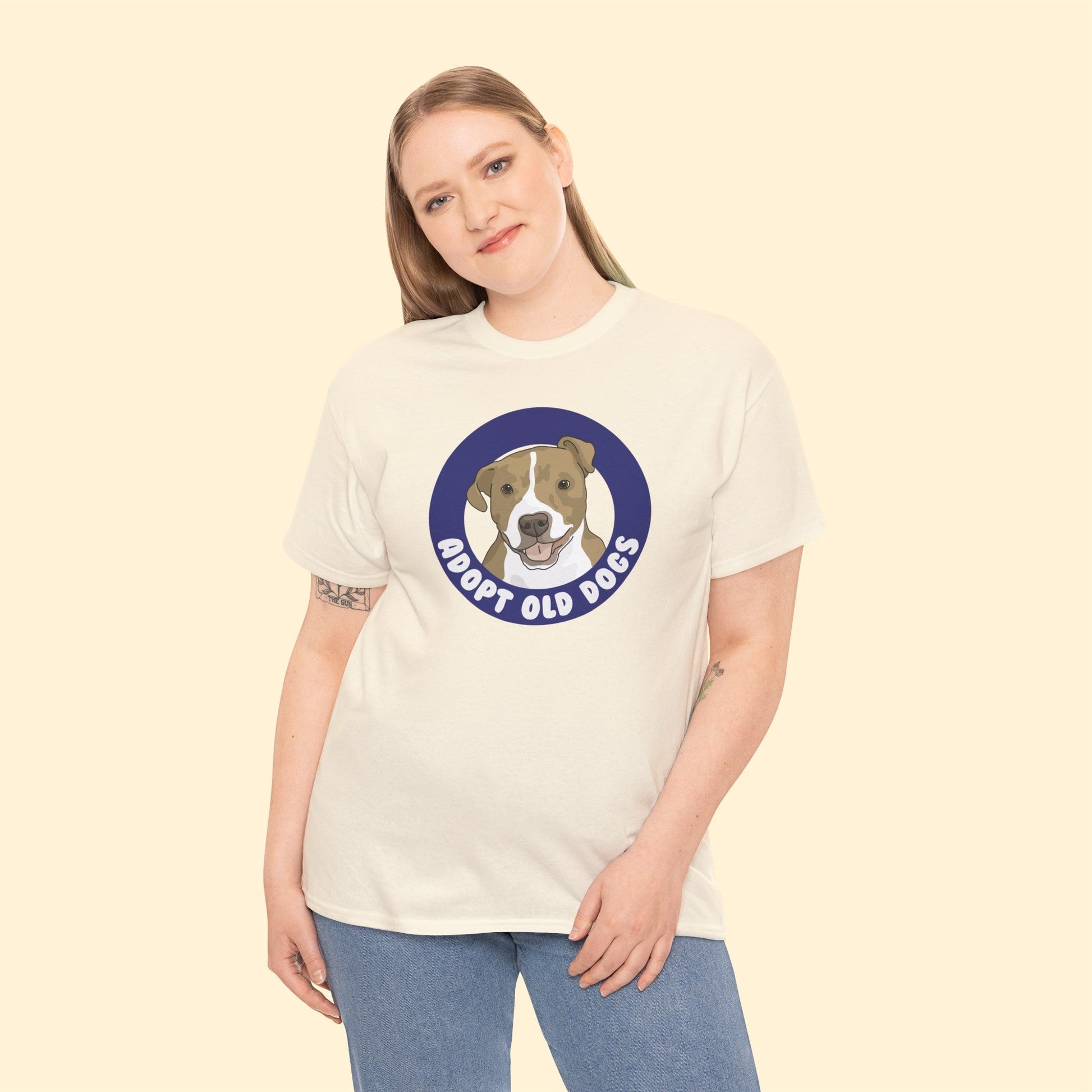 Adopt Old Dogs | T-shirt - Detezi Designs-98160852607961775627