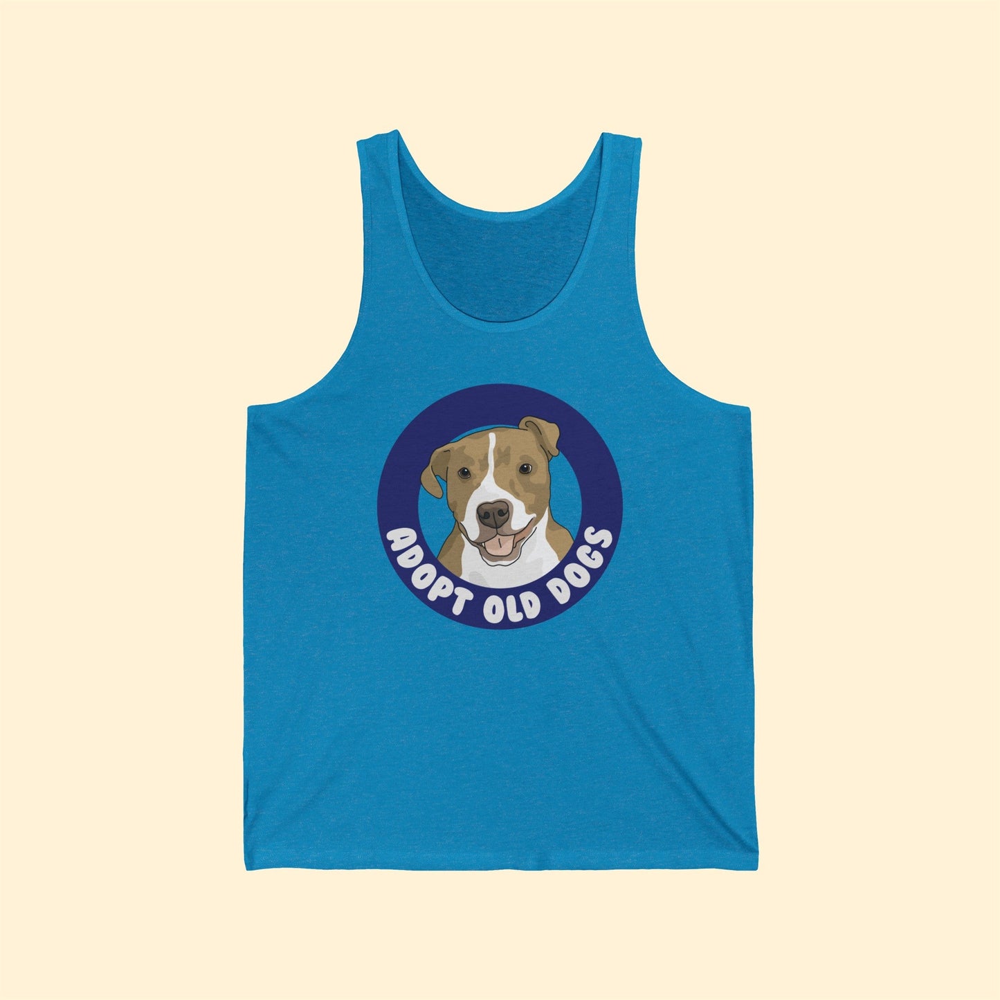 Adopt Old Dogs | Unisex Jersey Tank - Detezi Designs-20703583306218341243