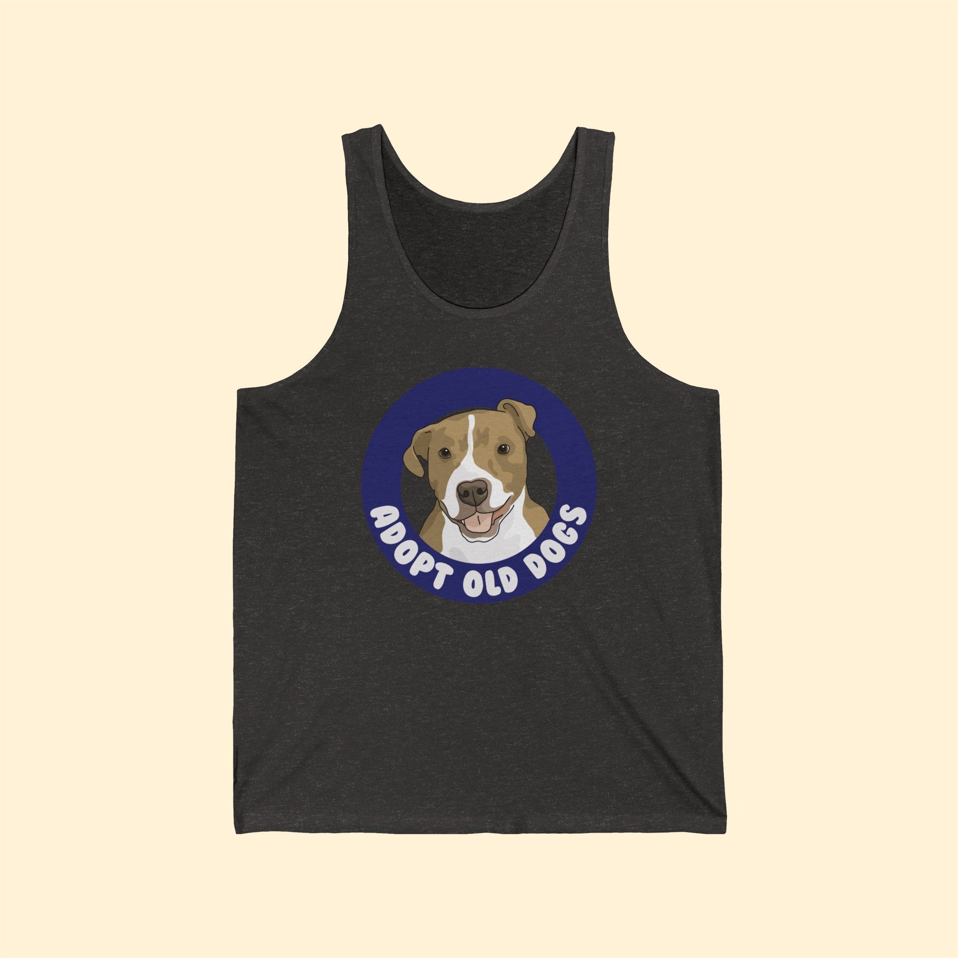 Adopt Old Dogs | Unisex Jersey Tank - Detezi Designs-25429532372053460169