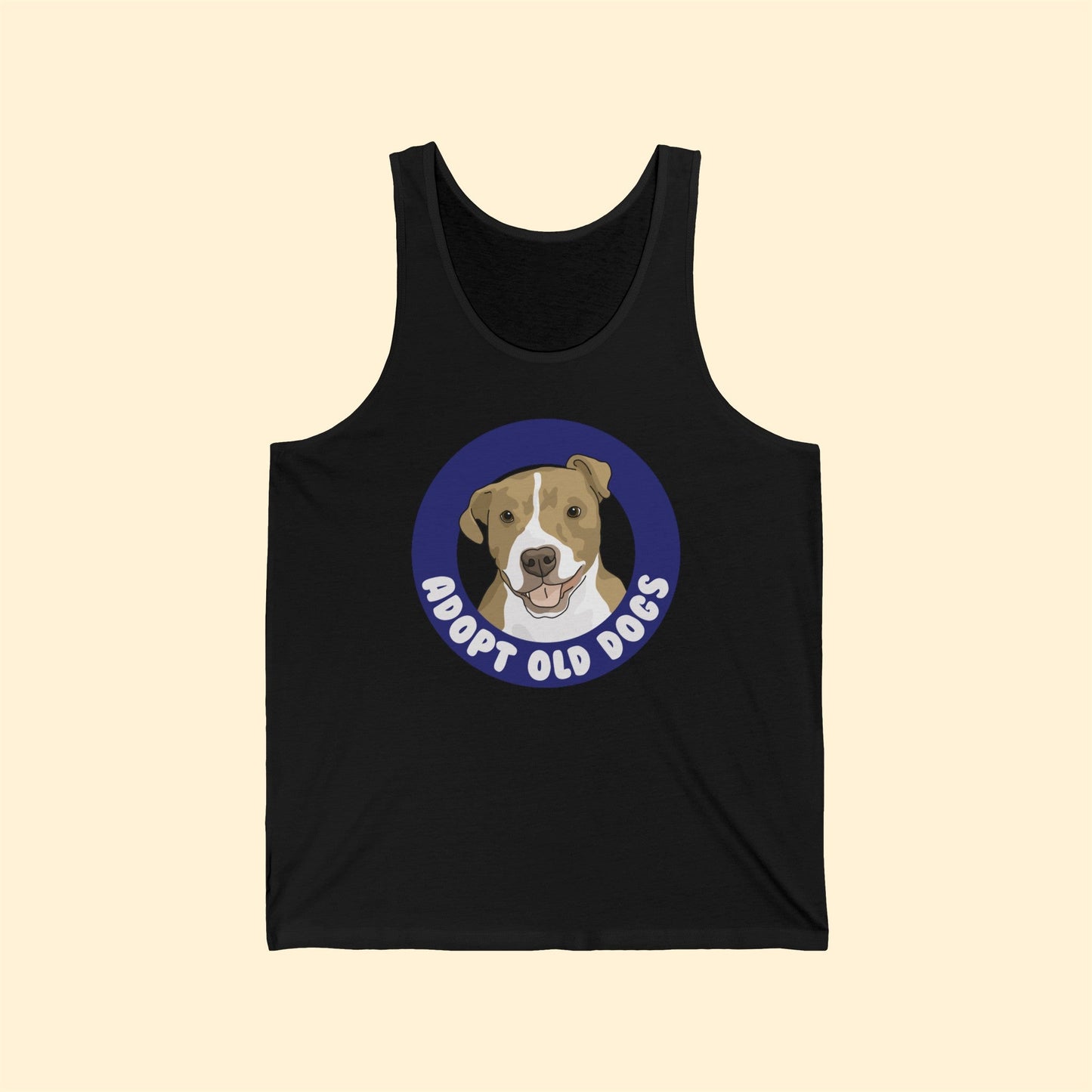 Adopt Old Dogs | Unisex Jersey Tank - Detezi Designs-95034338513215407819