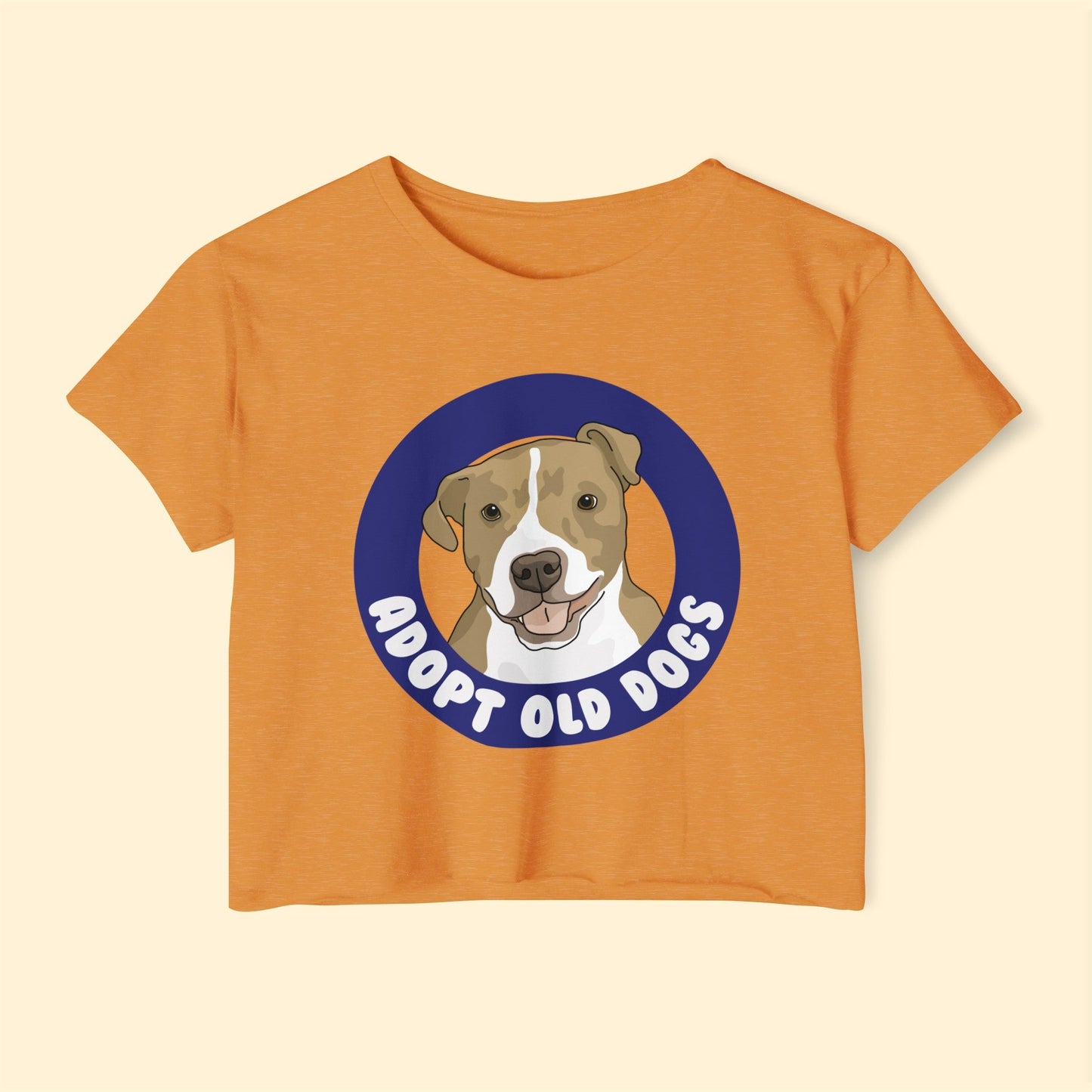 Adopt Old Dogs | Women's Festival Crop Top - Detezi Designs-21845004660060062714