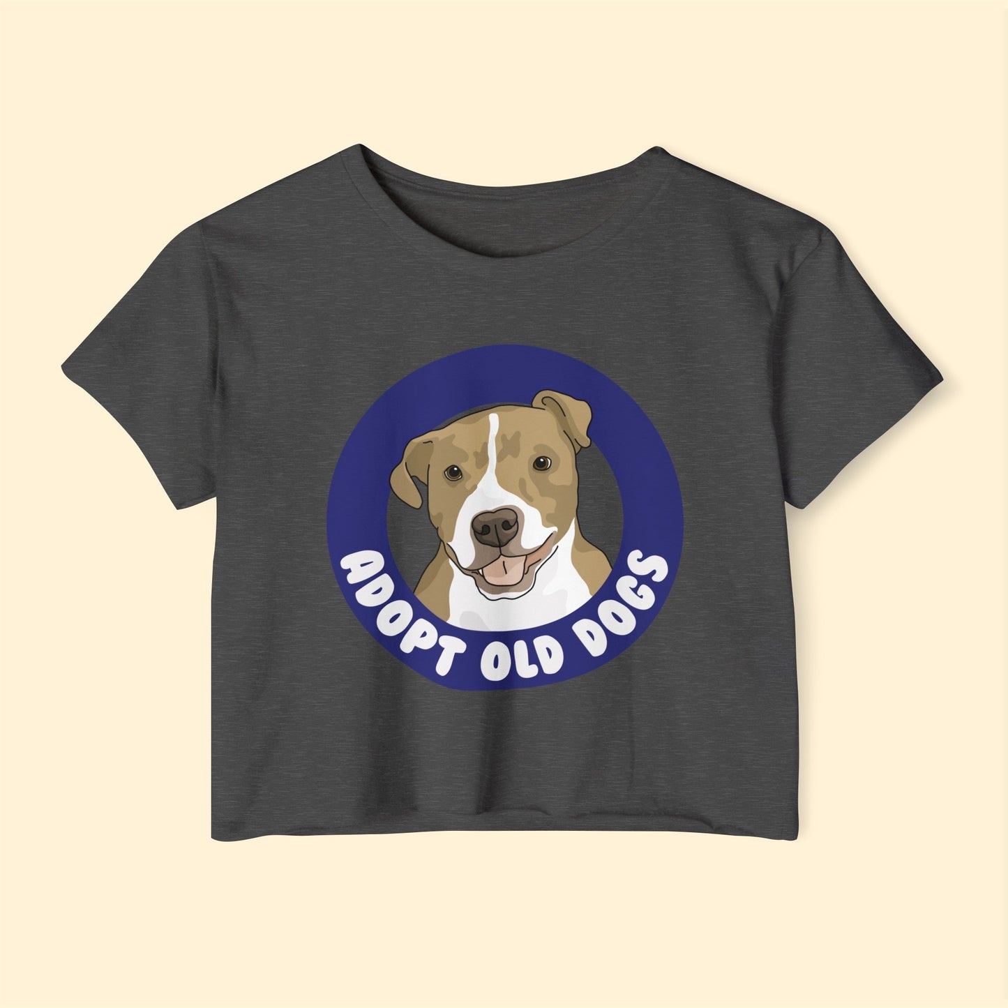 Adopt Old Dogs | Women's Festival Crop Top - Detezi Designs-30863686954887978035