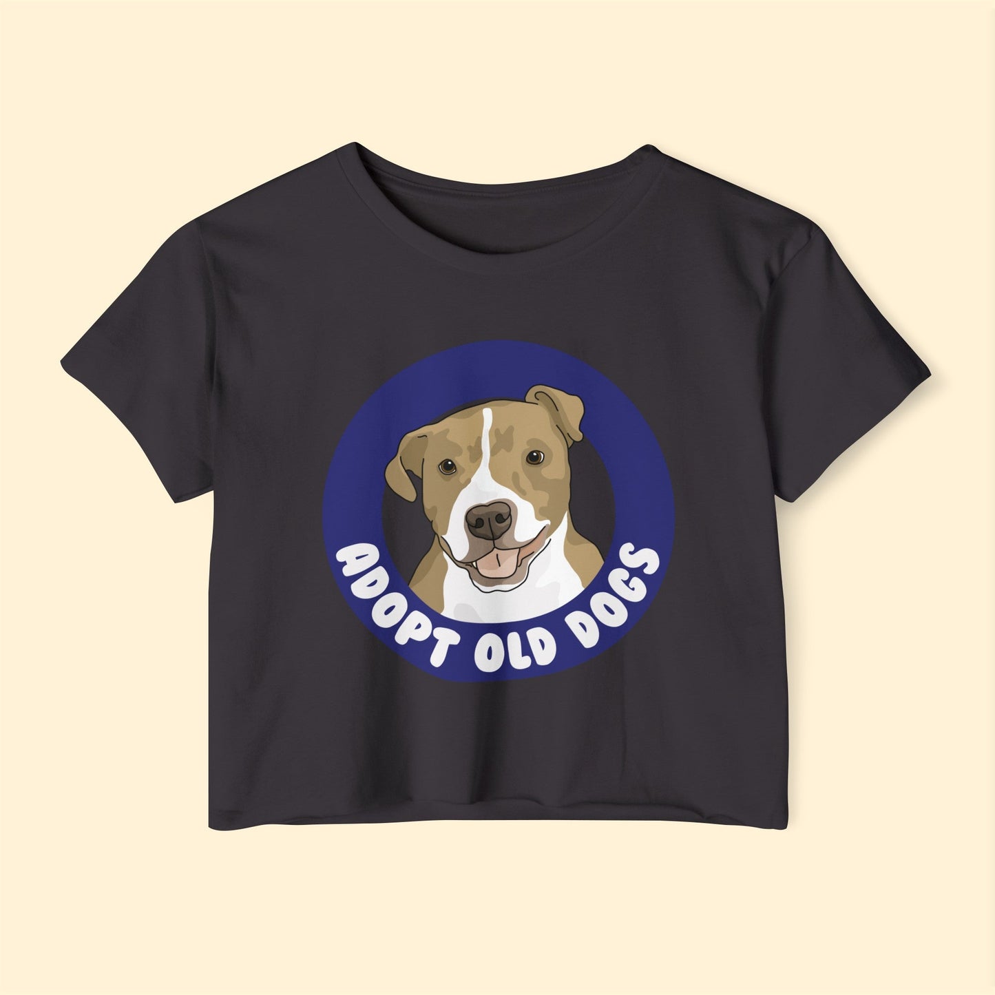 Adopt Old Dogs | Women's Festival Crop Top - Detezi Designs-33338989031358058483