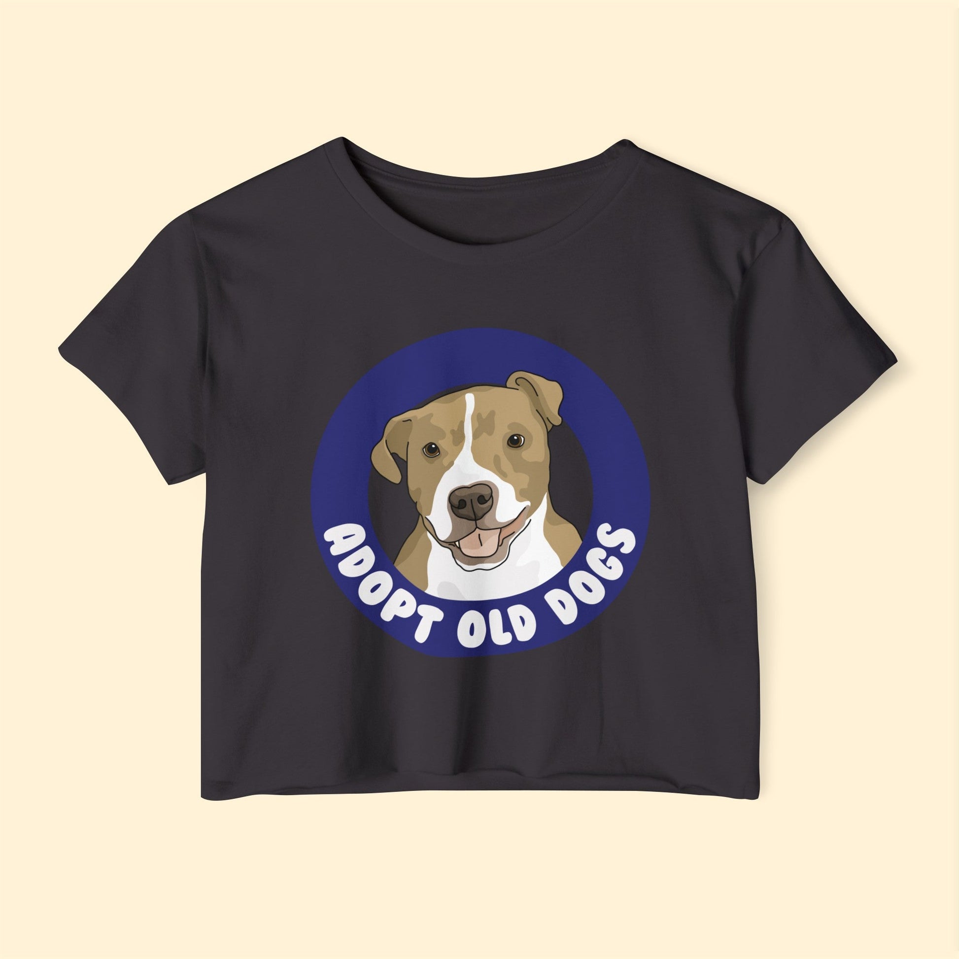 Adopt Old Dogs | Women's Festival Crop Top - Detezi Designs-33338989031358058483