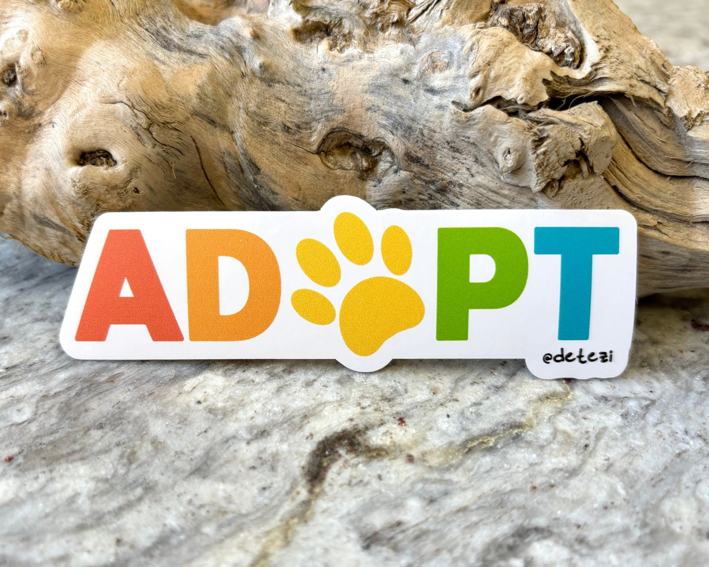 Adopt Rainbow | 4" Vinyl Sticker - Detezi Designs - 