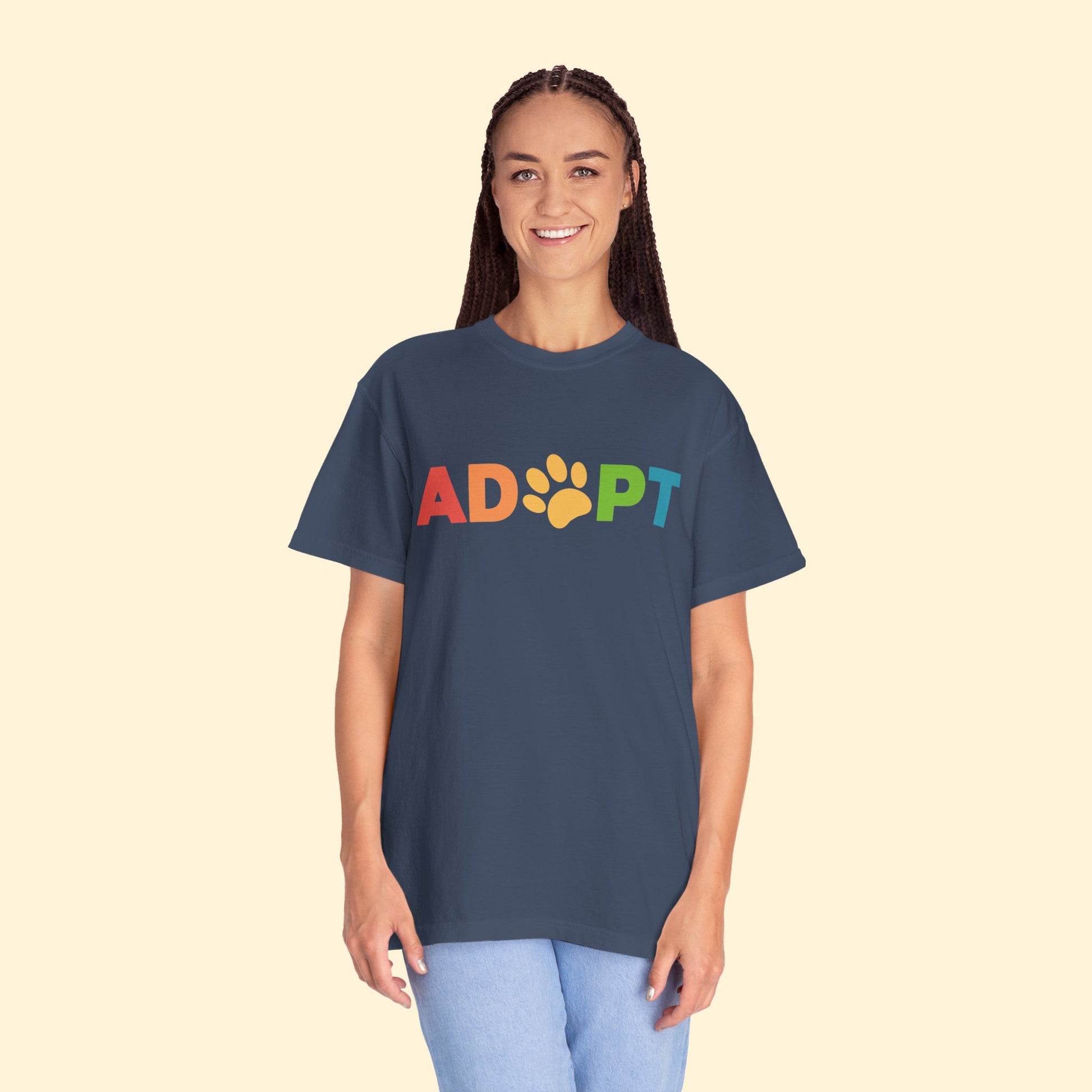 Adopt Rainbow | Comfort Colors Unisex T - shirt - Detezi Designs - 19562633320873318112