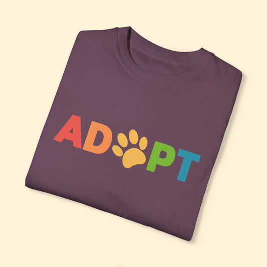 Adopt Rainbow | Comfort Colors Unisex T - shirt - Detezi Designs - 19562633320873318112