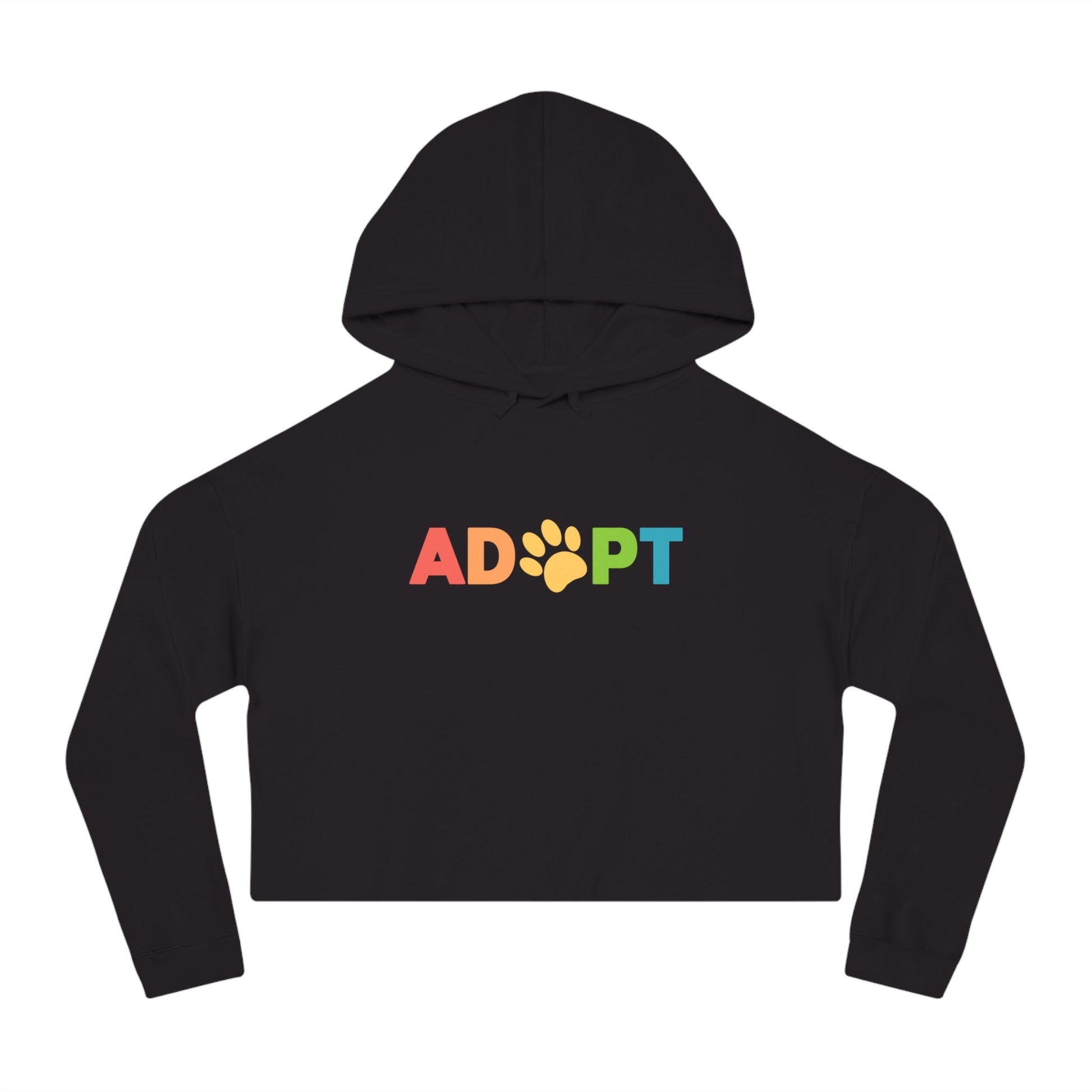 Adopt Rainbow | Cropped Hooded Sweatshirt - Detezi Designs - 30735323184036069979