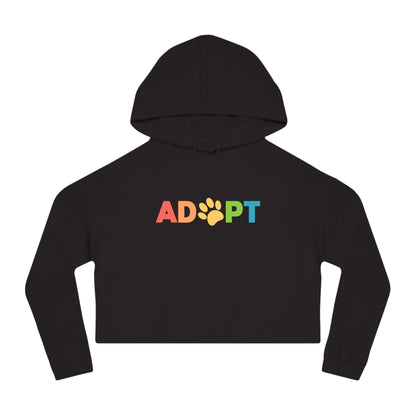 Adopt Rainbow | Cropped Hooded Sweatshirt - Detezi Designs - 30735323184036069979