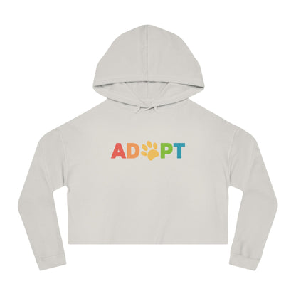 Adopt Rainbow | Cropped Hooded Sweatshirt - Detezi Designs - 31360603867248217682