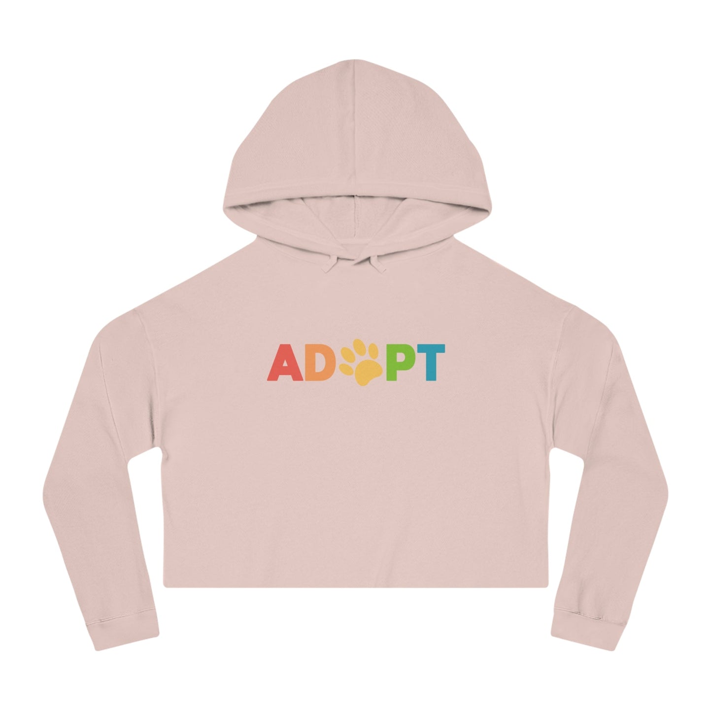 Adopt Rainbow | Cropped Hooded Sweatshirt - Detezi Designs - 96363398081758550201