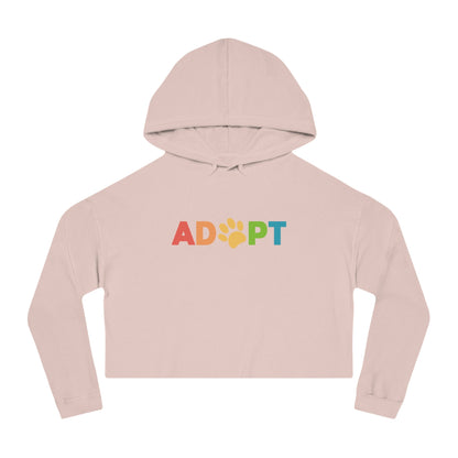 Adopt Rainbow | Cropped Hooded Sweatshirt - Detezi Designs - 96363398081758550201