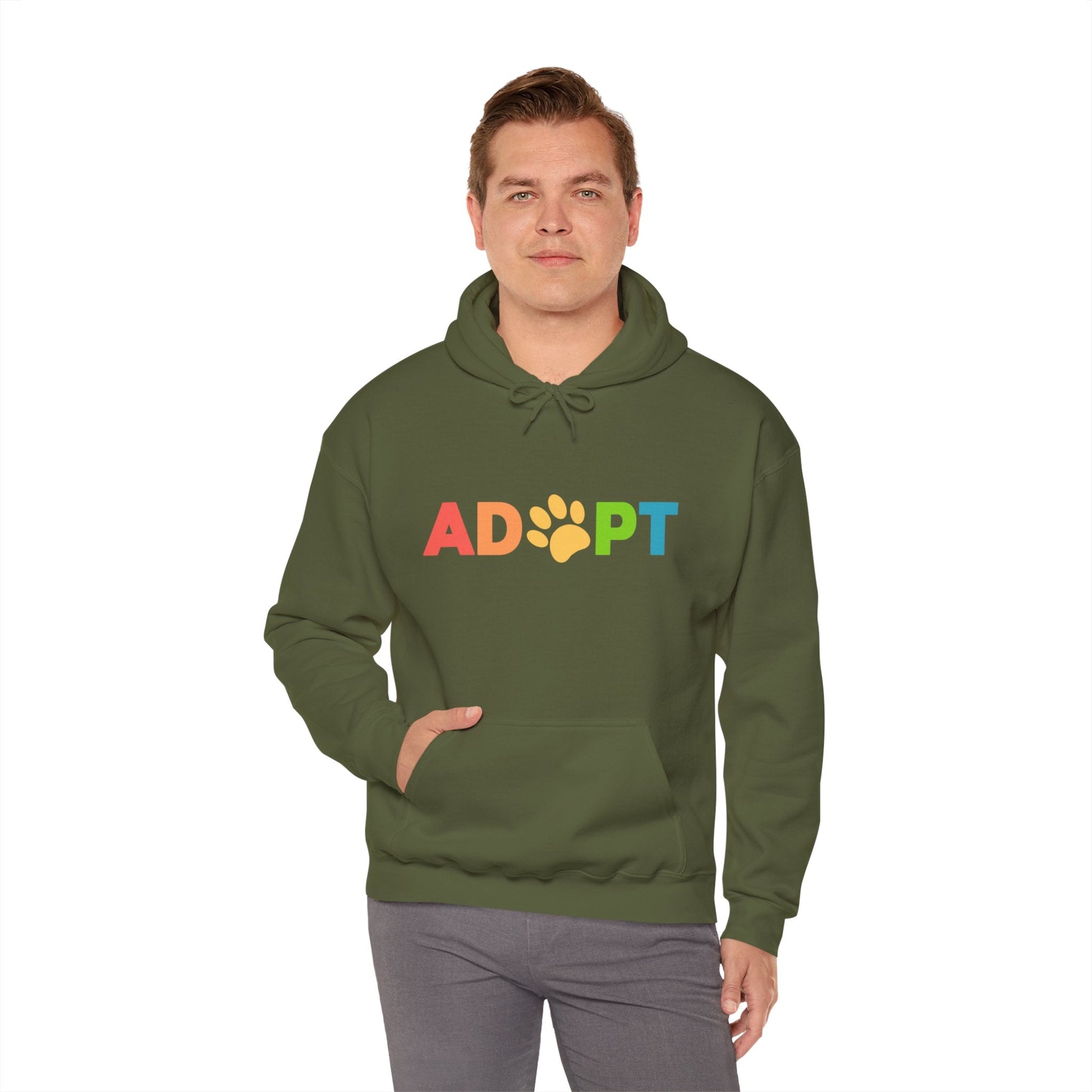 Adopt Rainbow | Hooded Sweatshirt - Detezi Designs-11842564166973807073