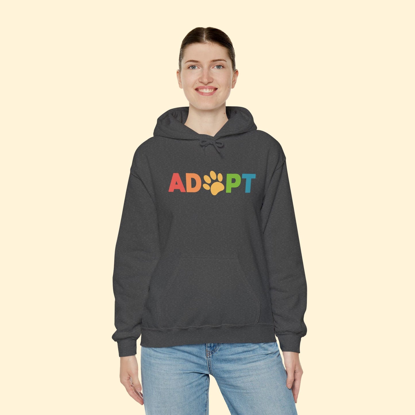 Adopt Rainbow | Hooded Sweatshirt - Detezi Designs - 18565198477024944296