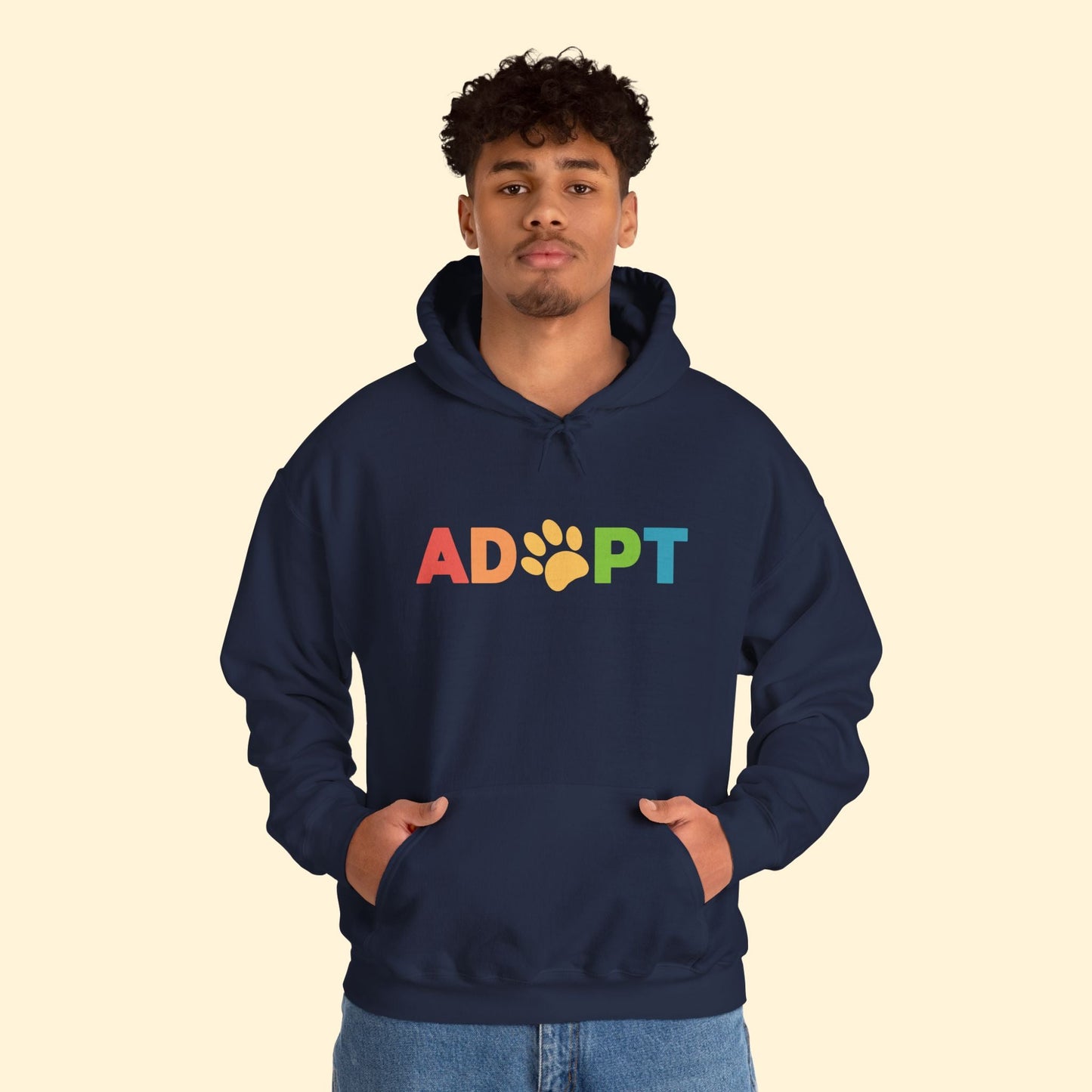 Adopt Rainbow | Hooded Sweatshirt - Detezi Designs - 18565198477024944296