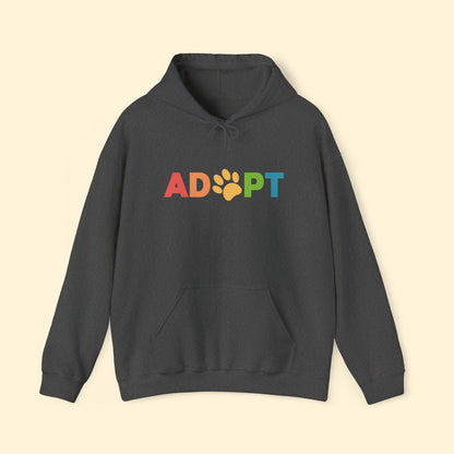 Adopt Rainbow | Hooded Sweatshirt - Detezi Designs - 30453069332851260936