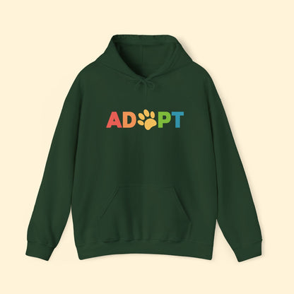 Adopt Rainbow | Hooded Sweatshirt - Detezi Designs - 55318462540128601887