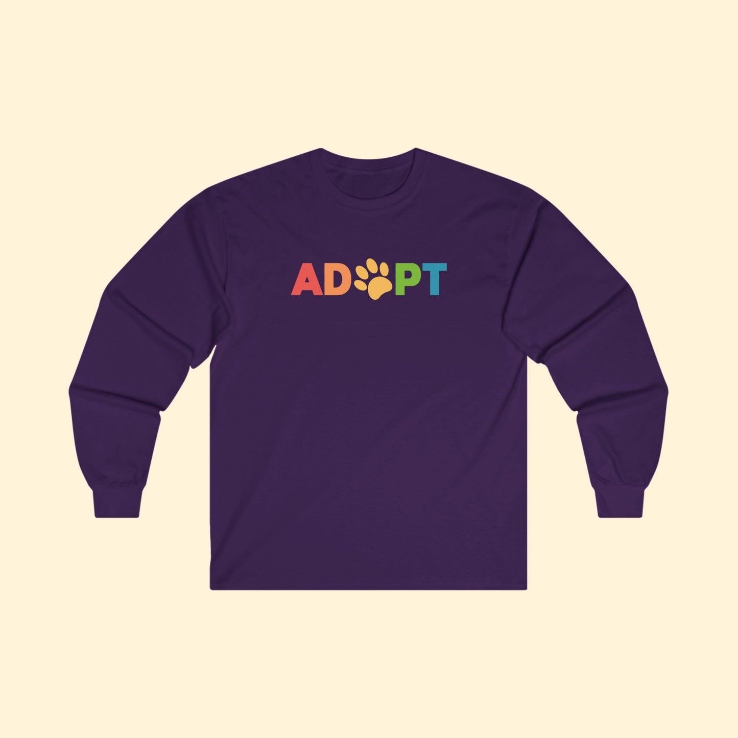 Adopt Rainbow | Long Sleeve Tee - Detezi Designs - 23526179181293360378