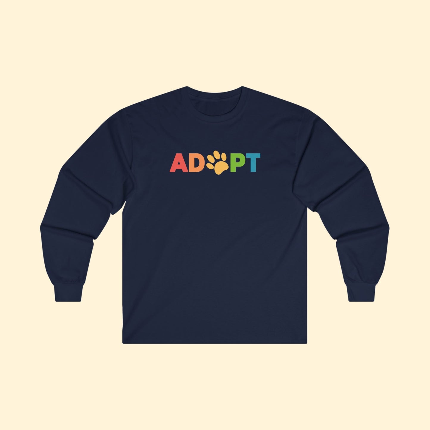 Adopt Rainbow | Long Sleeve Tee - Detezi Designs - 26487891153057821627