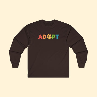 Adopt Rainbow | Long Sleeve Tee - Detezi Designs - 47668980996598875760