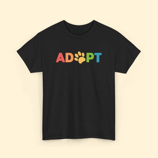 Adopt Rainbow | Unisex Crewneck Tee - Detezi Designs - 20432268766551217344