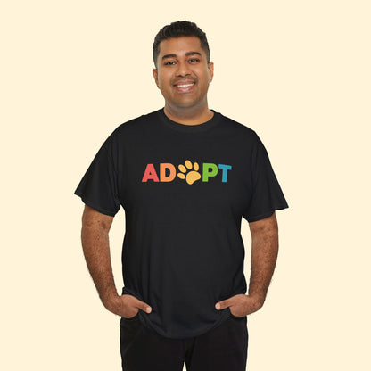 Adopt Rainbow | Unisex Crewneck Tee - Detezi Designs - 23650109343706986471