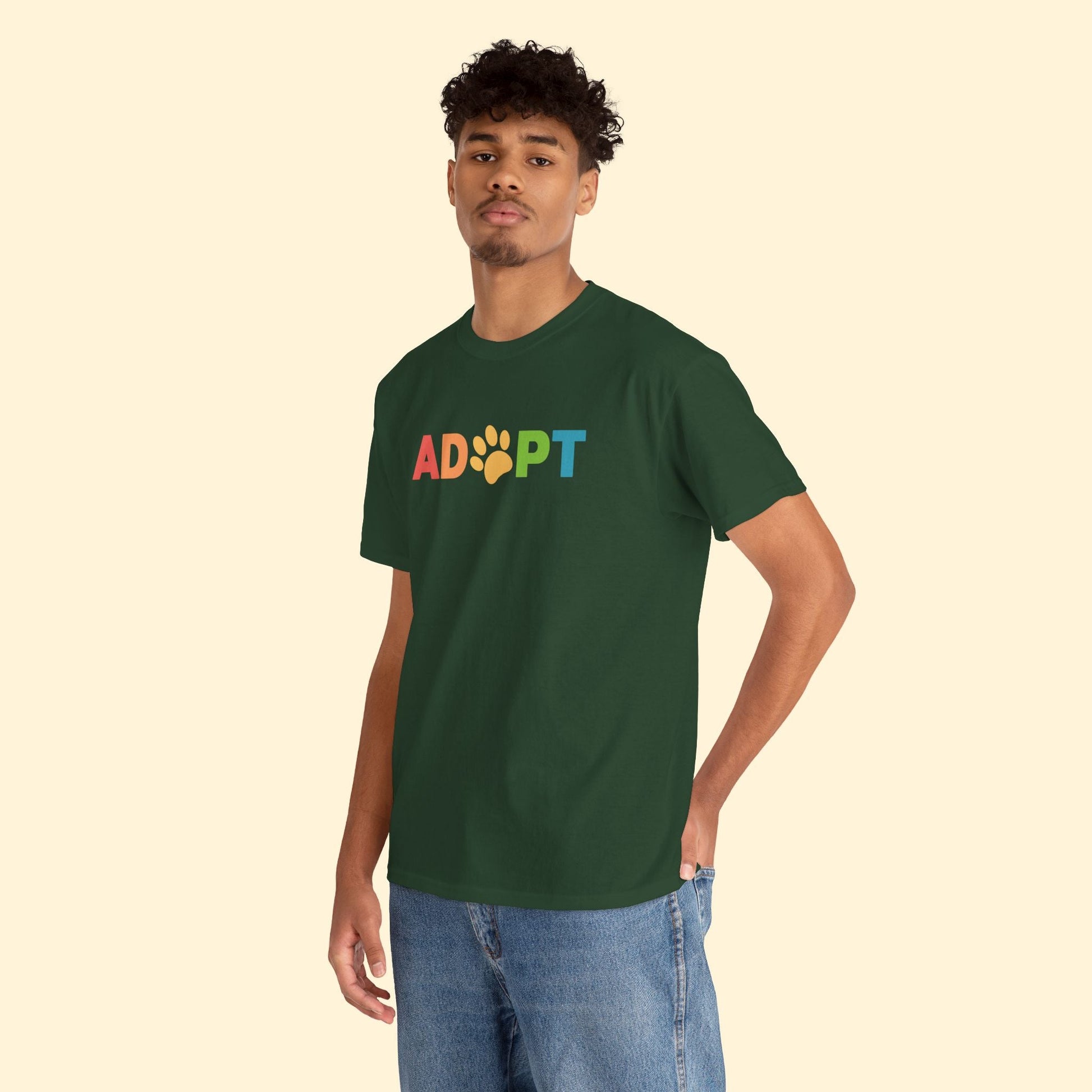 Adopt Rainbow | Unisex Crewneck Tee - Detezi Designs - 23650109343706986471