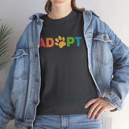 Adopt Rainbow | Unisex Crewneck Tee - Detezi Designs - 23650109343706986471